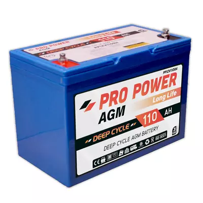 12v 110ah >100ah Agm Deep Cycle Battery Caravan Camper 4wd Pro Power N70zz • $274.95